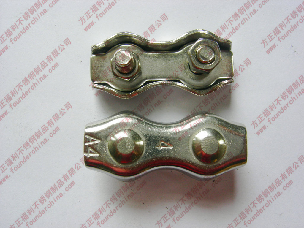 厂家供应不锈钢双型卡头、元宝卡头