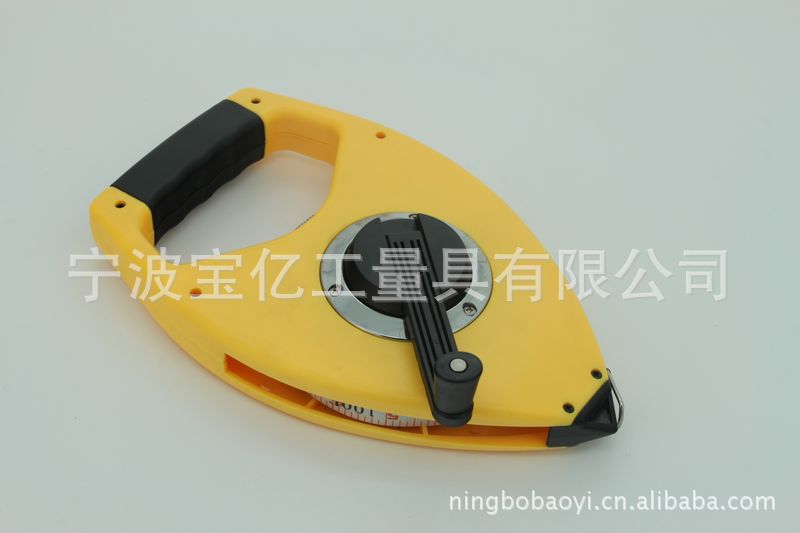 厂家供应PVC纤维卷尺 手持式室内外测量卷尺 手摇式工程测量卷尺