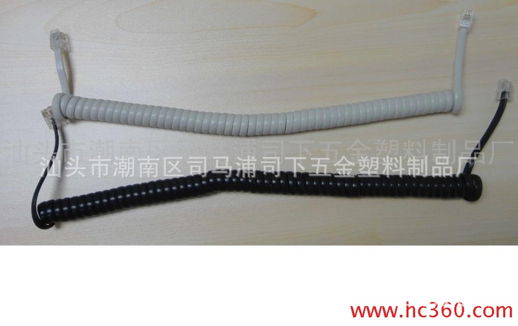 纯铜铜箔丝4C电话线 曲线3股尼龙电话线 高弹电话线 优质电话线