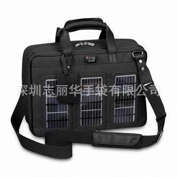 太阳能包 生产15W可充手机  电脑 太阳能充电公文包工具包