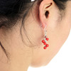Ceramics, classic accessory, fashionable earrings handmade