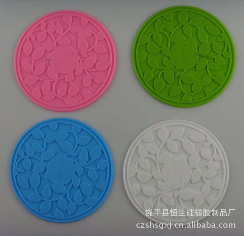 树叶杯垫 硅胶茶杯垫8.5cm