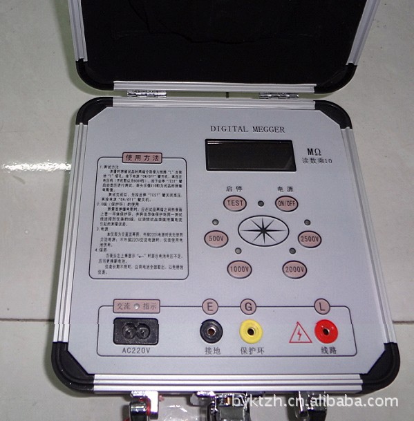 数字式绝缘电阻测试仪/绝缘兆欧表/5000V电子摇表