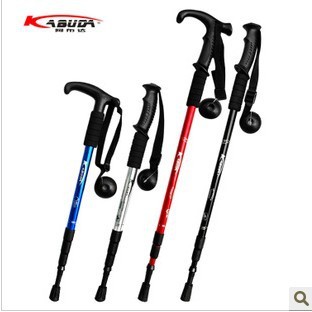 wholesale supply Abu Straight Alpenstock Aluminum trekking poles Walking stick Walking stick