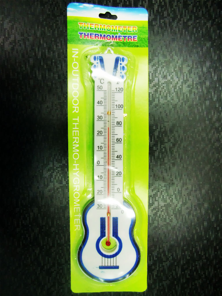 小额批发  供应 大吉他 室内 温度计 塑料温度计