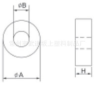 厂家直销 电子塑胶配件 磁环塑壳 CK-4