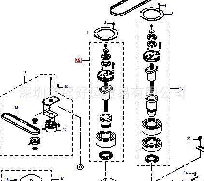JUKI 2010 托盘丝杆E41217290A0 价格待议