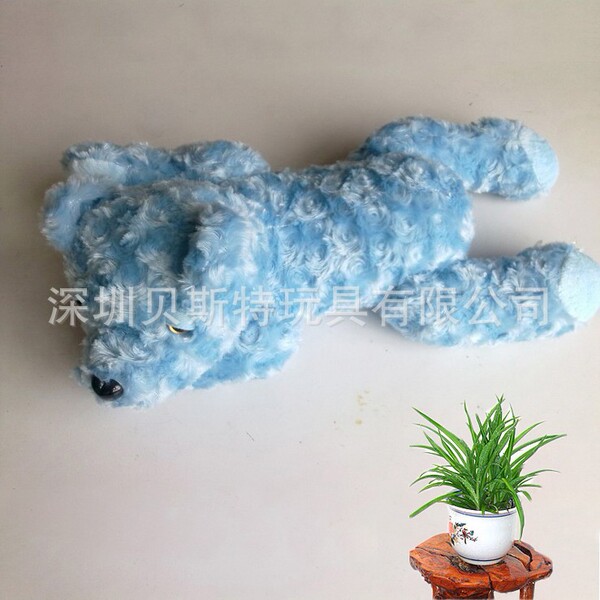 Shenzhen factory production customization sky blue rose velvet toy…