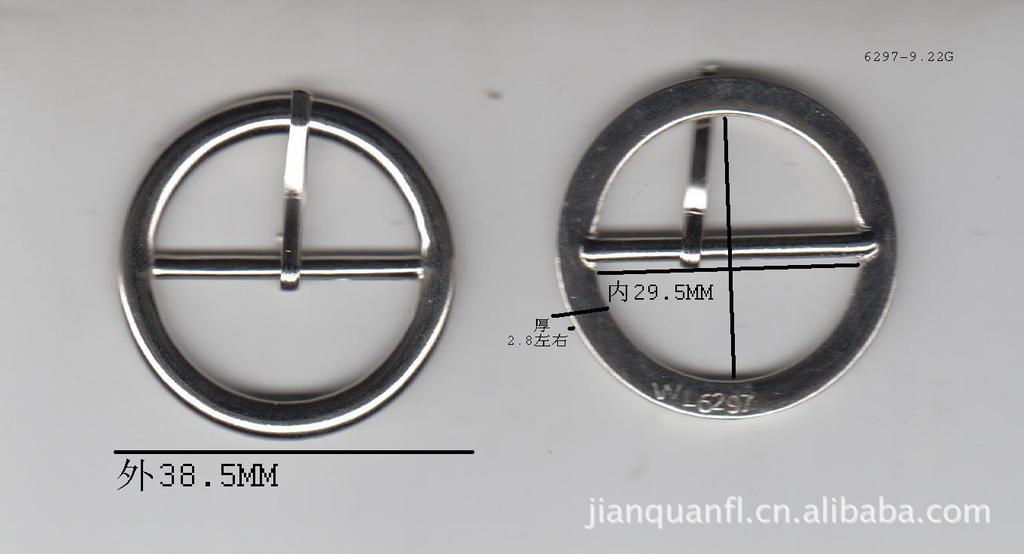 圆形日字扣 ／内29.5*38.5*2.8MM