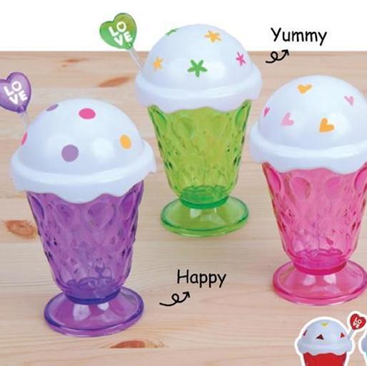 大号透明带勺雪糕杯(0909)#yphb-Y26789