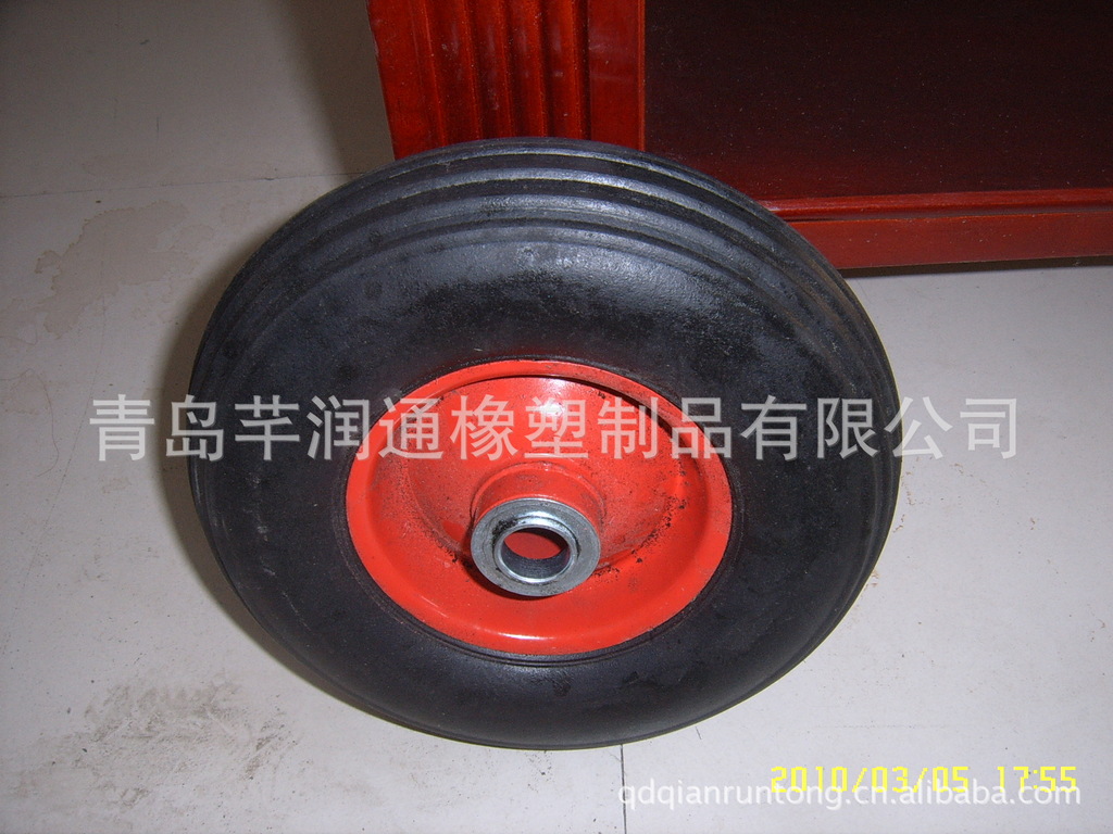 厂家直销供应高品质4.00-6实心轮 橡胶轮子