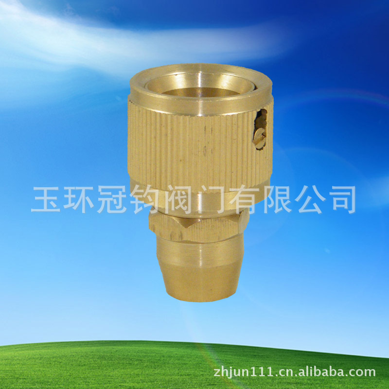 供应洗车水枪高压洗车机纯铜3分通水接头