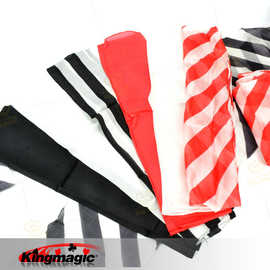 G0201 斜条丝巾组 黑白 红白 斑马纹真丝雪纺丝巾 King Magic魔术