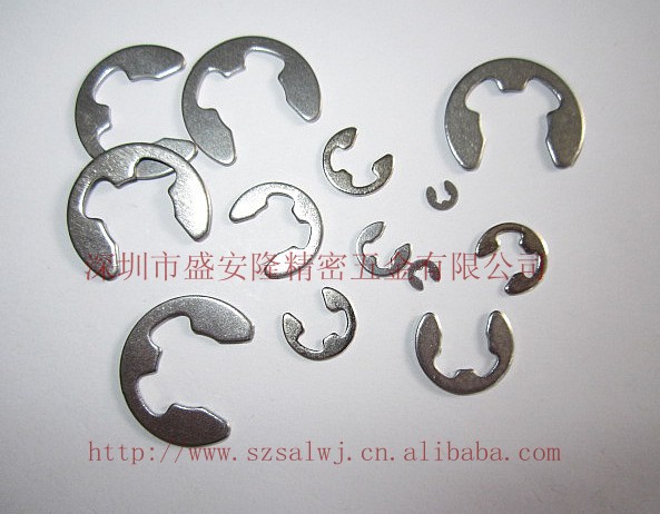 供应不锈钢GB896开口卡簧 E形卡簧 开口挡圈