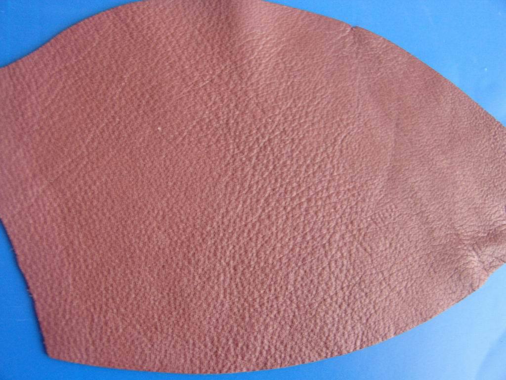 进口原材料 手袋用咖啡色鹿皮 真皮皮料 时款包袋皮料