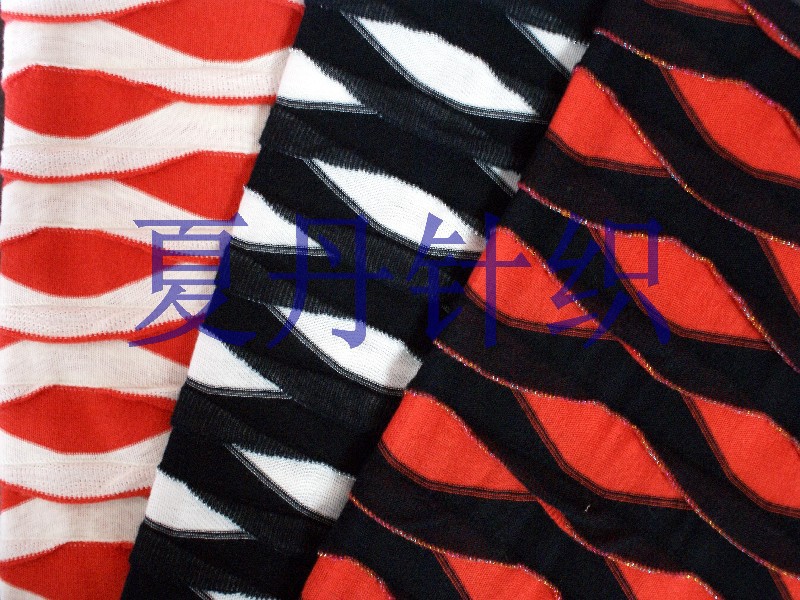 供应：优质高端CVC彩色丝单面提花布，电脑提花，混纺提花