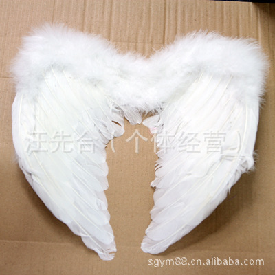 厂家直销 羽毛天使翅膀 舞台演出配饰 化妆服饰道具详情图4