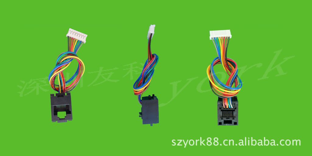 RJ45带线网络插座，641D带线电话插座，