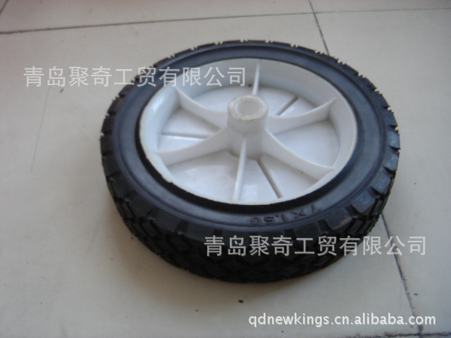 6x1.5  7x1.5  8x1.75  10x1.75橡胶空心轮 割草机轮子