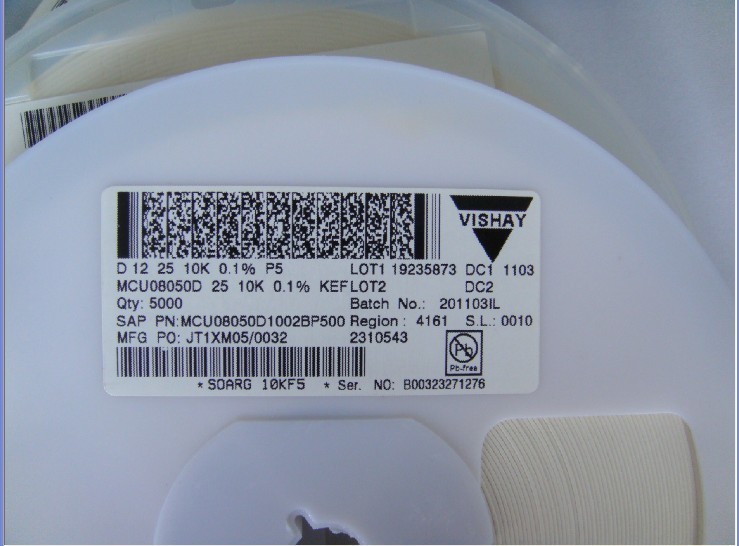 MCU08050D1002BP500  10K OHM 0.125W 0.1% SMD O805 VISHAY电容
