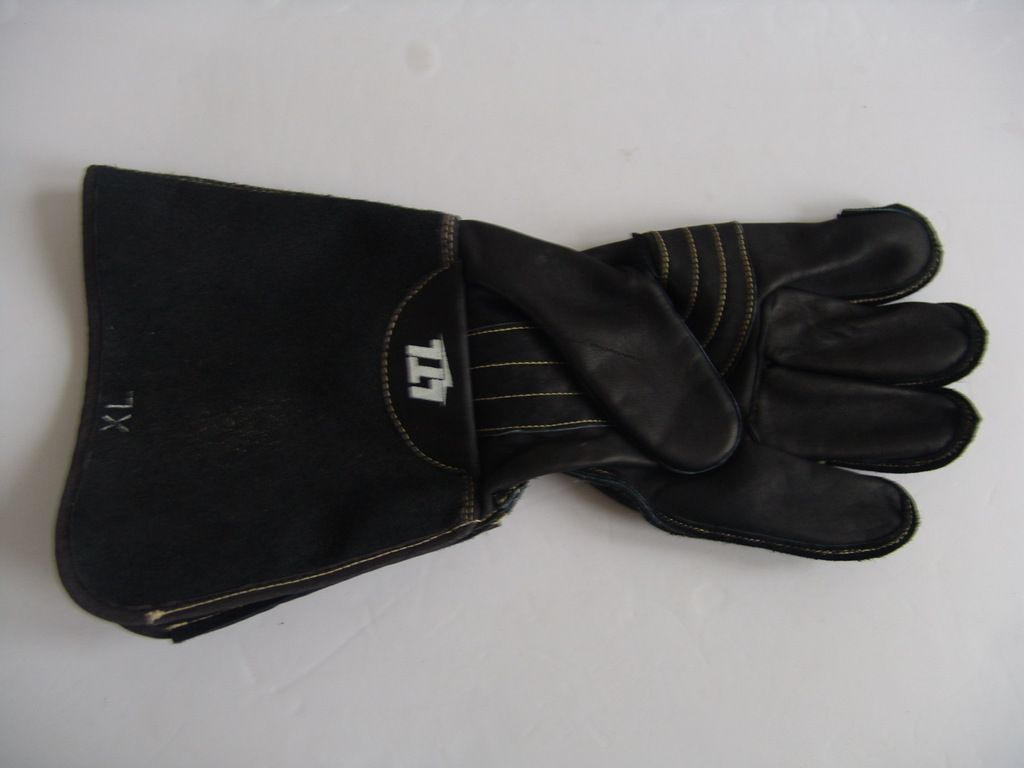 02JT-CG-W19   黑色 牛皮 安全 长袖电焊劳保手套 电焊/耐磨