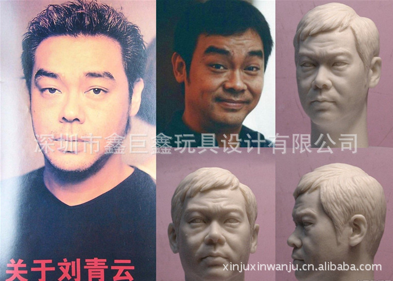 仿真人物明星 球星 仿真人头雕定制 6比1兵人手办OEM代工生产定制