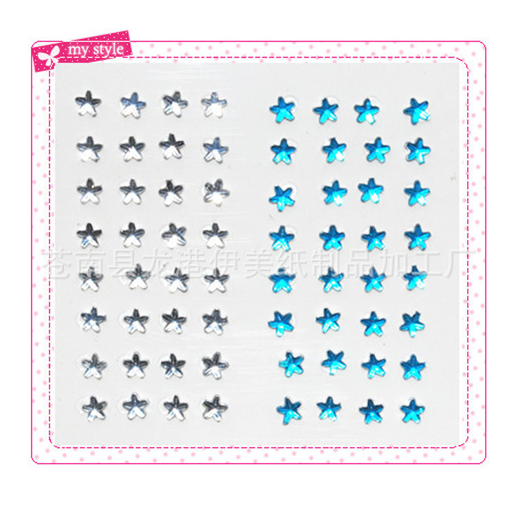 Acrylic drill stickers nail rhinestones wholesale nail drill stickers DIY drill stickers factory direct drill stickers