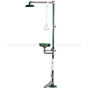 西斯贝尔 不锈钢复合式冲淋洗眼器（有脚踏）