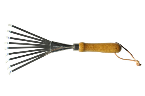 叶耙 不锈钢 木柄 园林工具