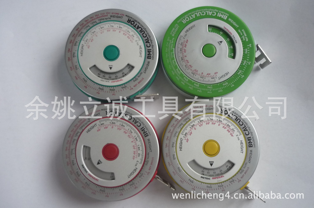 厂直销供应优质BMI健康尺 可伸缩塑料小卷尺 可按图做小礼品尺