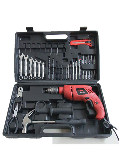 43件电钻五金家用工具组合套装 冲击钻电工维修工具箱