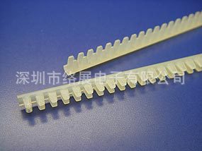电子配件塑料制品 长形本色活用护线齿  自由绝缘护线套 KGN系列