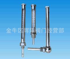 供应 玻璃管温度计/管式温度计/探入式螺纹温度计/套筒管式温度计