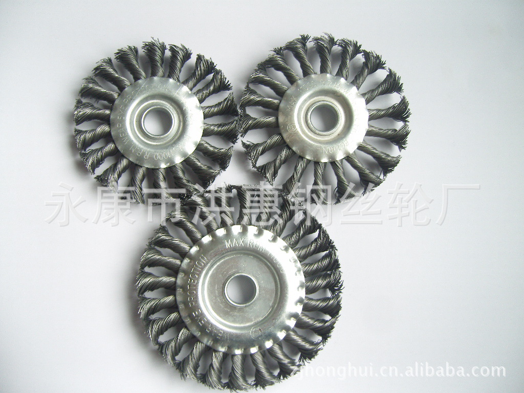 厂家直供 扭丝平型钢丝轮 钢丝轮 可定制