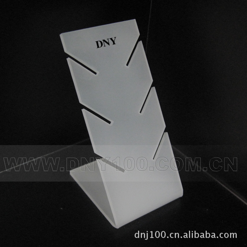 供应亚克力珠宝包PU皮道具  有机玻璃项链耳环手链L型展示架