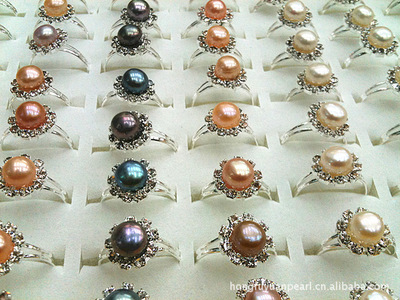 Supply wholesale[Sun Drilling]Pearl Ring HFY-88 Hongfuyuan jewelry