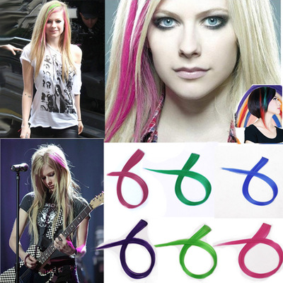 主圣达 假发发片 真人发片彩色发片渐变  高温丝 一片式发片|ms