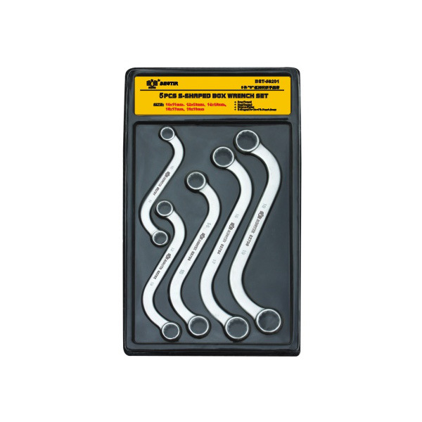 鹰之印铬钒钢5件S型梅花扳手S扳手