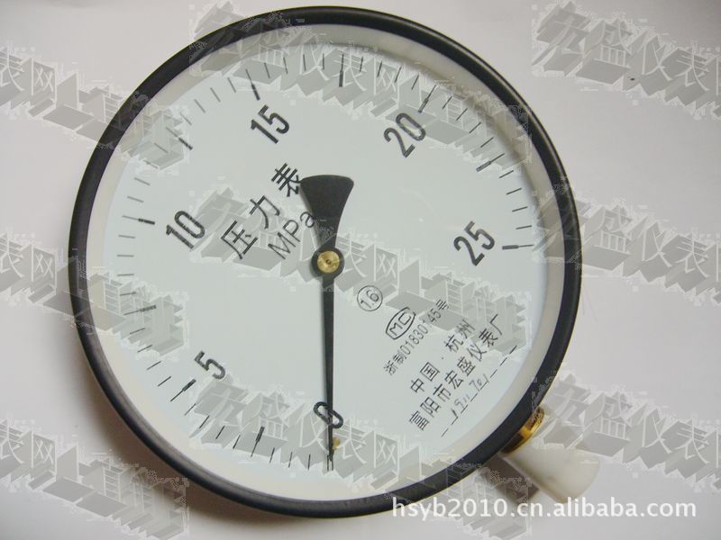 普通压力表/水压表/气压表/液压表Y150 25MPA 250公斤