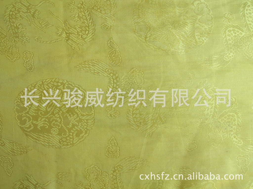 厂家直销 电子龙头喷水提花布 龙凤对提花布 桌布 里子布 服装布