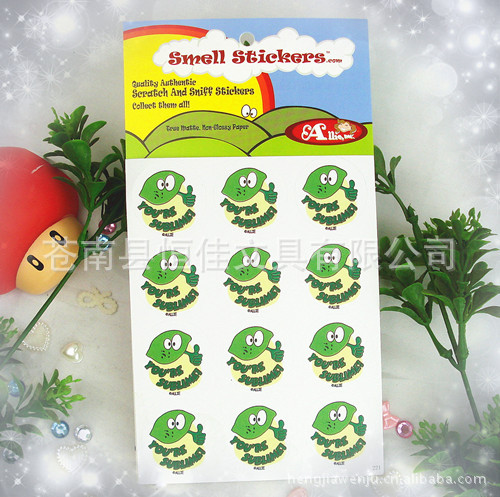 香味贴纸 香味标签 香味汽车香氛卡片 不干胶香味贴纸