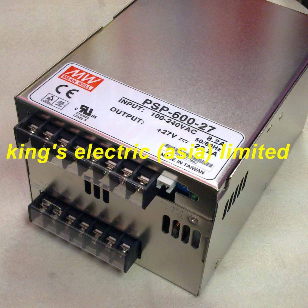 台湾明纬开关电源 PSP-600-27 3年质保(广州订货销售-台湾制造)
