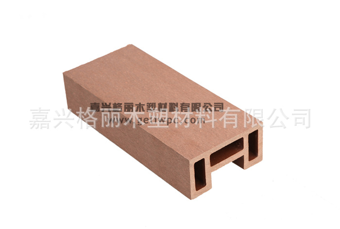 工厂直销户外园林防腐木塑围栏 公园塑木扶手 仿木栏杆 别墅围墙|ms