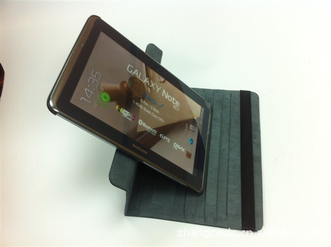For Samsung Galaxy Note10.1 N8000 rotating leather case lychee pattern protective case