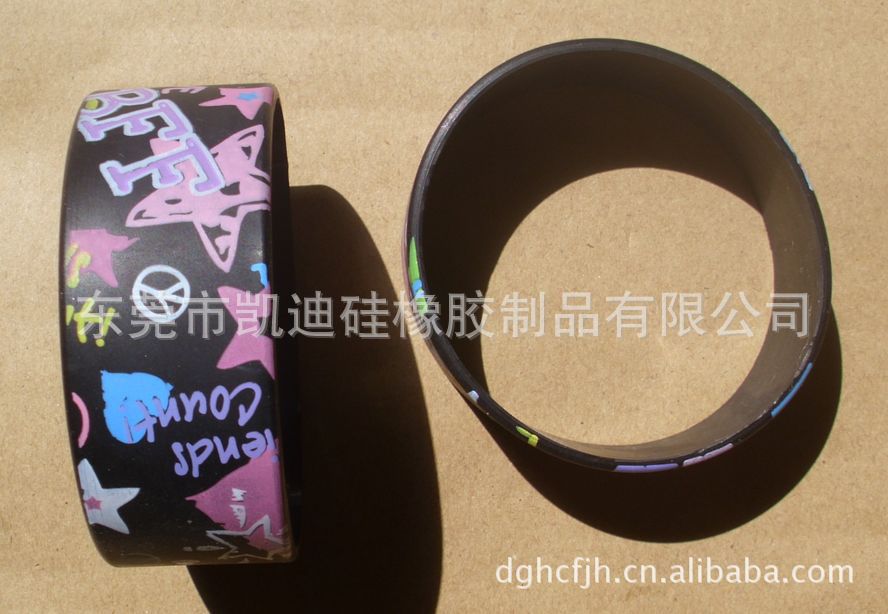 硅胶手环 硅胶圈 橡胶圈 儿童手环 滚印手环 硅胶制品