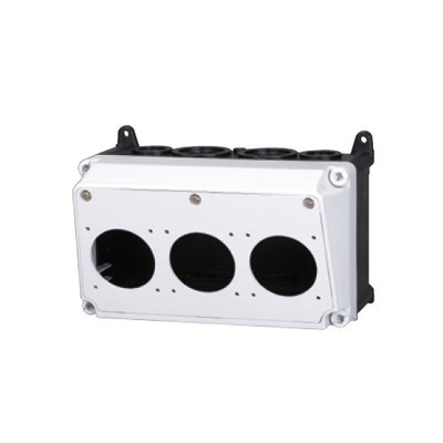 组合插座箱 防水插座箱 三孔位工业插座箱 配电箱|ru