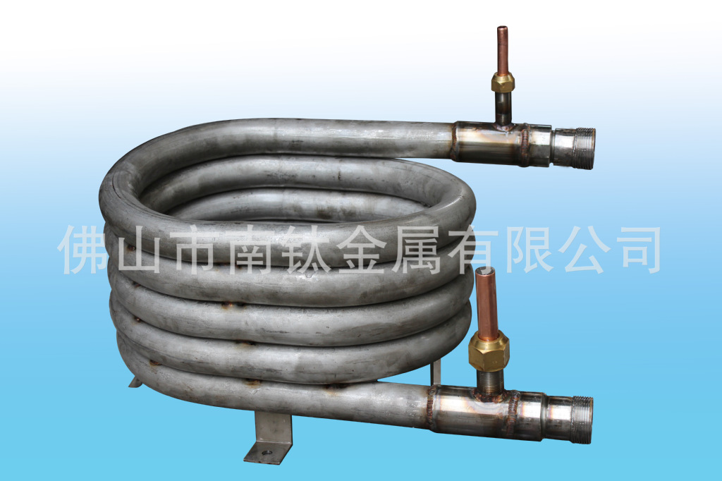 高效能钛螺纹套管换热器