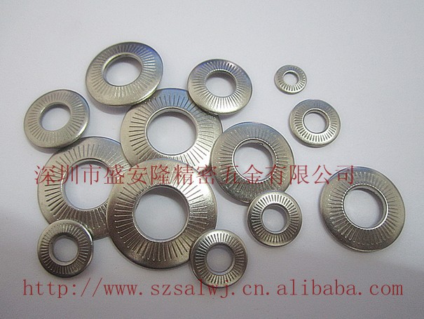 不锈钢碟形单面滚花垫圈M14 M16 M20,深圳厂家现货供应
