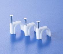 厂家直销圆形线卡、钢钉线卡、网线卡、线扣、电线卡6mm|ru