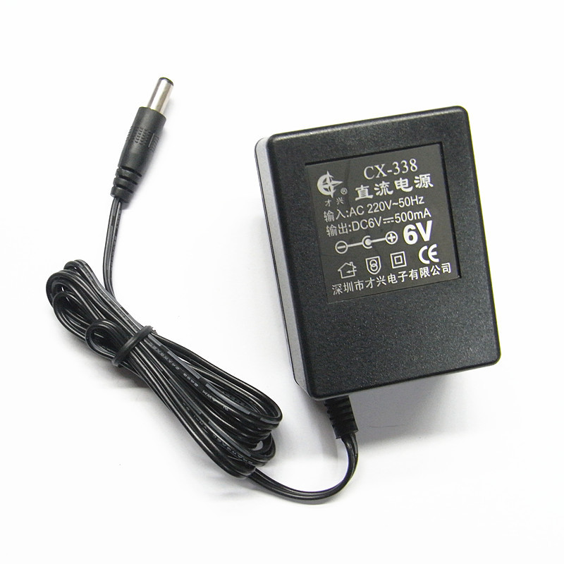 现货供应才兴牌电源适配器线性直流电源DC6V9V12V500MA大功率电子